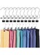 HASTHIP&reg; 10Pcs Wardrobe Clip Hangers Leggings Clip Hangers Rubber Coated Single Clip Hanger Hanging Clip Space Saving Hanger Closet Organizers for Leggings, Pants, Bras, Trouser