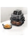 Lifestyle 4-in-1 Dual-Pot Glass Air Fryer 5.5L with 360&deg; Turbo Heat &amp; Pause Mode