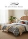 Home Queen size 6 Pieces:1 Duvet cover without filling - (200*230cm), 1 Flat sheet - (230*250cm),4 Pillow covers - (50*75cm), Soft and Breathable Hypoallergenic Beautiful Design Duvet Cover Set.