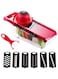 Manual Vegetable Slicer Chopper - Red
