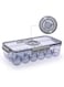 Plastic Egg Holder for Fridge, Egg Container for Refrigerator, Egg Organizer, Plastic Egg Storage Box with Time Reminer and Lid- Reusable Egg Carton Tray Stackable (Small-hold 18 eggs)