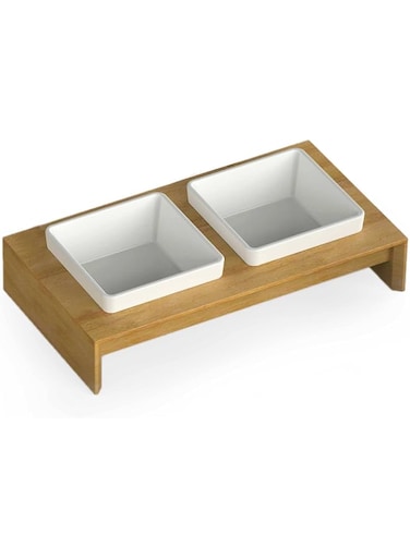 ALL FOR PAWS Lifestyle 4 Pets Double Dinner Bowl Set, Medium, 11.4 kg
