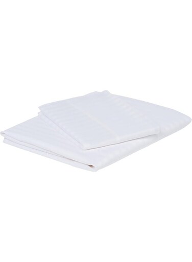 Linen Klub cm Stripe Single Flat Sheet 2pcs Set