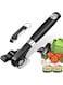 KASTWAVE Can Opener Kitchen Safety for Restaurant No Sharp Edges Arthritis Camping Can Open tool Side Cut Manuel Hand Held Smooth Edge Ergonomic (Extra Gift Random Color Multifunctional Bottle Opener)