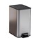 Small Bathroom Trash Can with Lid   Soft Close Step Pedal Bin   Stainless Steel Garbage Can with Removable Inner Bucket &amp; Anti-Fingerprint Finish &acirc;&euro;&ldquo; Silver, 10 Litre