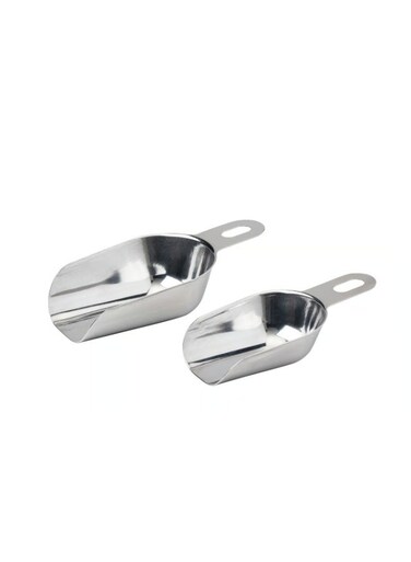 Measuring Scoops, Stainless Steel, Set of 2 (Different Sizes)