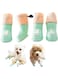NALACAL Dog Boots, 4Pcs Waterproof Dog Boots Waterproof Dog Shoes for Small Medium Dogs Anti-Slip Dog Boots for Hiking Soft Breathable Paw Protectors for Dogs Outdoor Night Use