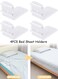 Bed Sheet Holders for Corners, Fitted Sheet Holders Keep Sheets Firm &amp; Tight in Place, Universal Hidden Clips Keepers for All Mattress Sizes, 4 Pack