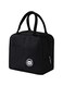 Lunch bag with Insulated Material, lunch bag for kids ,Girls,Boys,Women, Man, Office, School, College , Beach, Picnic, Fishing, Hiking Travel, Cooler Tote Bag ( Black )