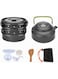 9Pcs Cookware Set Outdoor Camping Cooking Kit Portable Nonstick Lightweight Pans Cook Set with Bag