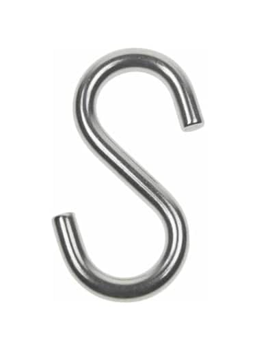 KNP S Hook 2-1/2" - Pack Of 10. Made of 304 stainless steel, with industrial grade quality. Exceptional durable, Anti-rust. Specially fit for Indoor and outdoor use.