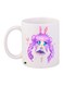 Anime Girl Printed Coffee Mug White/Purple/Pink 11ounce