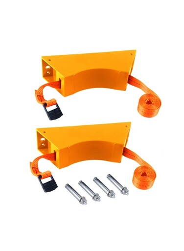 Propane Tank Holder Gas Cylinder Holder Cylinder Wall Mounted Bracket Nitrogen Tank Holder with Screws and Safety Chain Supported 41 Inch for 4"-12" Diameter Nitrogen Tank(Orange)