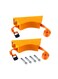 Propane Tank Holder Gas Cylinder Holder Cylinder Wall Mounted Bracket Nitrogen Tank Holder with Screws and Safety Chain Supported 41 Inch for 4"-12" Diameter Nitrogen Tank(Orange)
