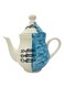 Ceramic Coffee Pot with Lid 22cm*22cm, Sardine Blue