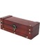 Shanrya Antique Jewelry Box, Multi Functional Women Gift Decorative Alloy Buckle Wooden Storage Case for Watches for Earring