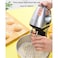 300W Electric Stand Mixer - 5-Speed Black Desktop Hand Blender with Chrome Plated Whisk