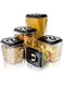 Masthome 5 PCS Food Storage Containers with Airtight Lids, BPA Free Pantry Durable Seal Pot