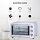 STAR TRACK 35L Electric Oven with Rotisserie, Convection, 120-Min Timer, Temperature Control, Up/Down and Dual Function, 3 Knob Control, 5 Baking Accessories, Stainless Steel Body and Handle, 1500W