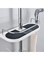 Veximind Bathroom Shower Shelf, Shower Caddy/Tidy No Drilling Shower Holders Storage for Soap Shampoo Shower Rack Hanging with Buckle and Shower Head Hook Suit 19mm-25mm Shower Rail