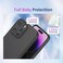 Case for Reno14, Liquid Gel Rubber Bumper Case with Soft Microfiber Lining Cushion Slim Shockproof Protective with Camera Protection Cover for Reno 14 5G (Black)