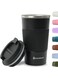 Traveland Coffee Mug Travel in Stainless Steel - 510ml - Leak &amp; BPA Free Lid - Perfect Thermal Mug for Ice Coffee, Hot Brews, Fresh Juices Anywhere - Black