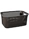 Cosmoplast 50L Cedarattan Laundry Basket, Dark Brown