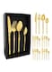 Slim Handle Hourglass Design 24 Piece Cutlery Set