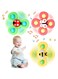 Suction Cup Spinner Toys,Dimple Suction Toy with Silicone Bubbles Release Stress and Anxiety Kids for Bath and Window,Suction Cup Fidget Spinner Baby Toys for 1 Years Old (Suction Cup Spinner)