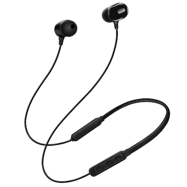 DM-22 Magnetic Bluetooth Earphone DM-22 Neckband Sport headset with Mic Wireless Handsfree Earphoness &ndash; Black
