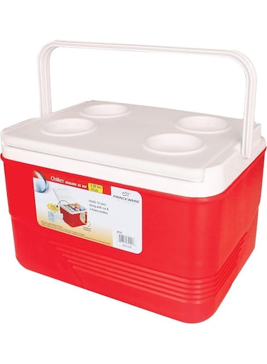 Insulated 3414 Chiller Ice Box 14 LTR, Red