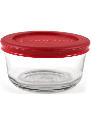 Anchor Hocking 4 Pcs 236 ml Rnd. Container Set W/Lid (91553Ahg18)