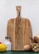 Acacia Wood Bat-Style Chopping Board &acirc;&euro;&ldquo; 25x30x1.6cm &acirc;&euro;&ldquo; Extra Wide Cutting Board with 4" Handles &acirc;&euro;&ldquo; Charcuterie Board, Cheese Board, Serving Tray &acirc;&euro;&ldquo; Durable Wooden Kitchen Essential