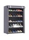 EETU Multipurpose Portable Shoe Rack Organizer,5 Tier Non Woven Fabric Shoe Storage Cabinet with Dustproof Cover,Foldable Shoe Cabinet for Entryway Hallway Closets,Space Saving,90 * 30 * 60cm