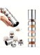 5-in-1 Stainless Steel Spice &amp; Salt Grinder Set-Portable Travel Spice Kit With Transparent Lids, Ideal For Camping &amp; Kitchen, Food-Safe