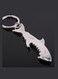 Steel Shark-Shaped Keychain Bottle Opener Portable Multifunctional Accessory for Daily Use Gifts