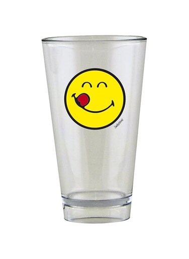 Zak Designs Smiley Glass Tumbler Yummy