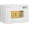 Rubik Safe Box A4 Document Size With Digital Lock and Override Key For Home Office Shop Business RB-25E (25x35x25cm) White/Gold