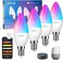 Lepro BC1 AI Smart Candle Bulb E14, Bluetooth &amp; WiFi Smart Bulb C37 E14 Dimmable, Personalized AI Lighting Designer, Voice Control Works with Alexa,Music Sync, Colour Changing Lightbulb 5W, Pack of 4