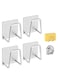 4-Piece Adhesive Sponge Holder for Kitchen Sink, 304 Stainless Steel Sponge Holder Sink Kitchen Accessories
