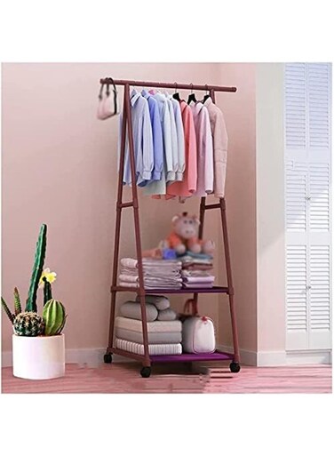 clothes drying rack standing corner wooden coat rack