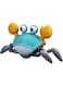 SKY-TOUCH Electric Runaway Crab Crawling Crab Baby Toy with Music and LED Light Up Toddler Interactive Learning Development Toy with Automatically Avoid Obstacles For Babies, Toddlers and Kids