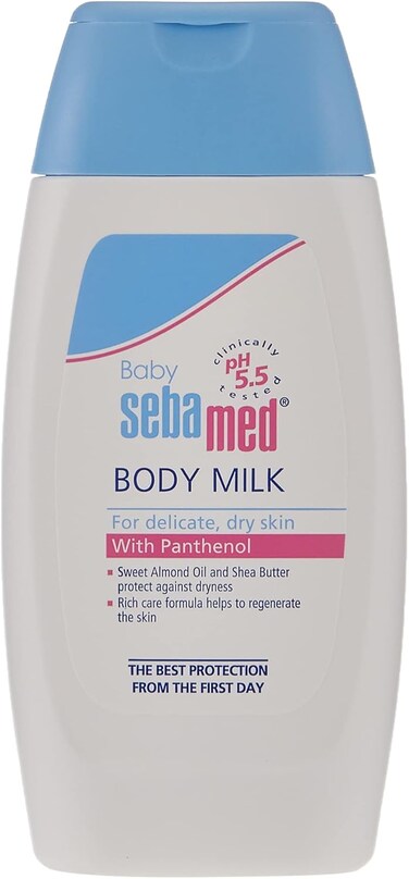 Sebamed Baby Body Milk, 200ml, White