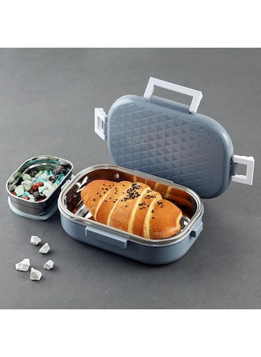 Cello Altro NEO Lunch Box - 2 Pieces, Neo Grey