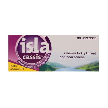 Isla Cassis Lozenges, 30 Tablets