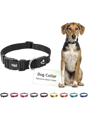 Doco DCSN002L Signature Nylon Collar, Large, Black