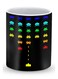 Premium Space Invader Designer Mug Black/Yellow/Red