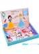 Azonee Princess Magnetic Dress-Up Play Set - Educational Magnetic Puzzle Toy for Kids - Fine Motor Skills, Creativity, Imagination Learning Game for Ages 8+, Durable Magnetic Dolls &amp; Assorted Costumes