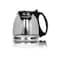 2-in-1 Electric Kettle 1500W with 2.0L Glass Kettle + 1L Teapot with Tea Strainer