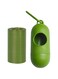 Goldedge Dog Poop Bags with Holder Set, Green